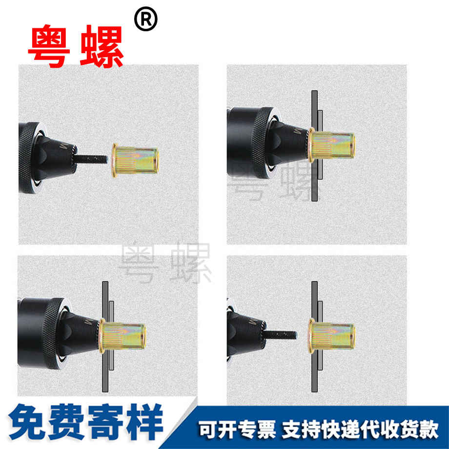 商洛平頭豎紋商洛拉鉚螺母