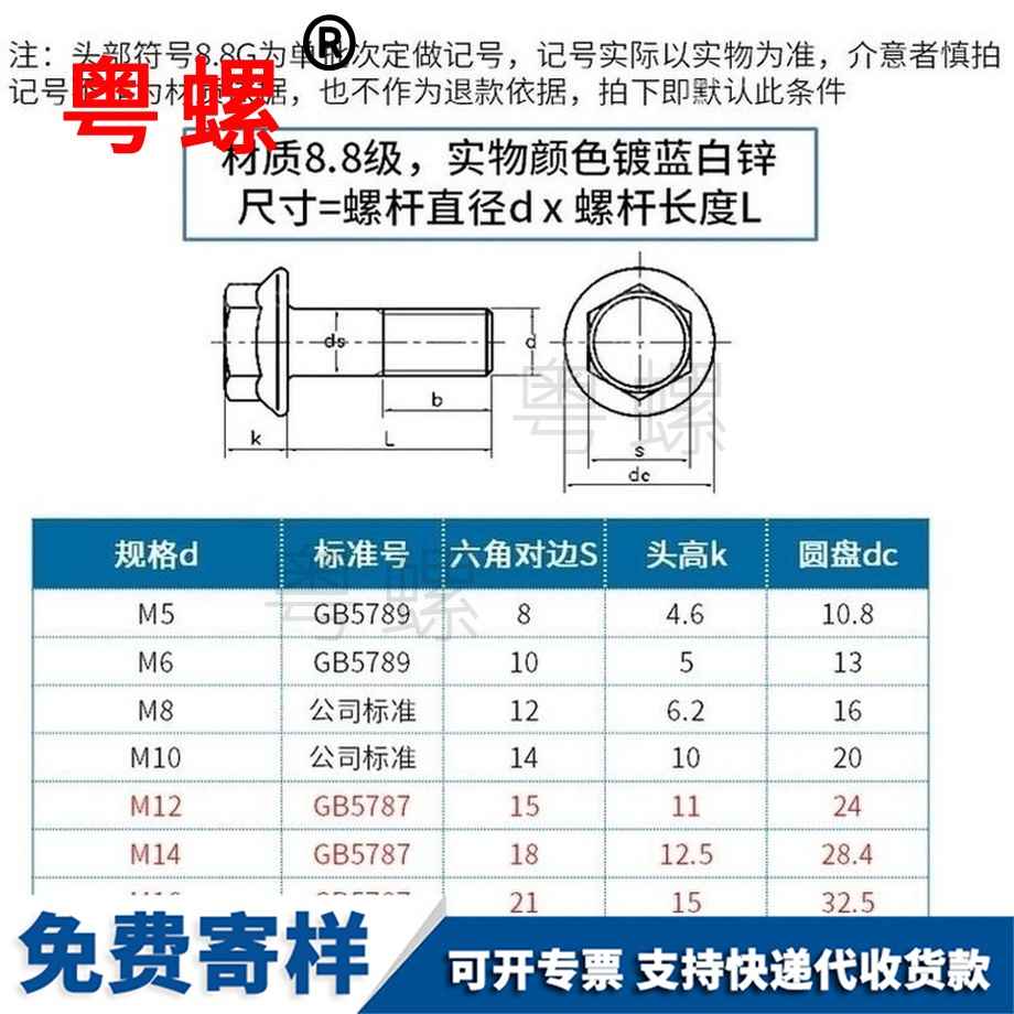 供應8.8級阜新法蘭螺絲