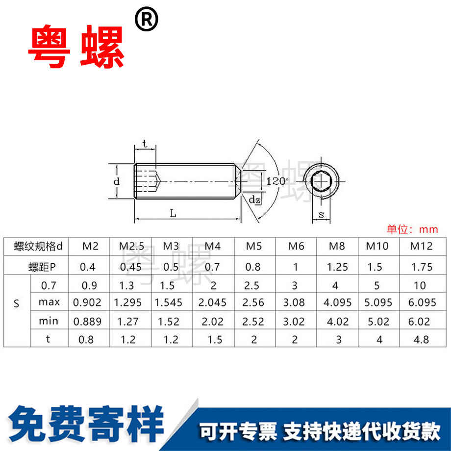 平端凹煙臺端煙臺緊定螺絲