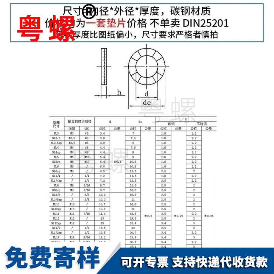 生產(chǎn)DIN25201達克羅雙疊墊圈